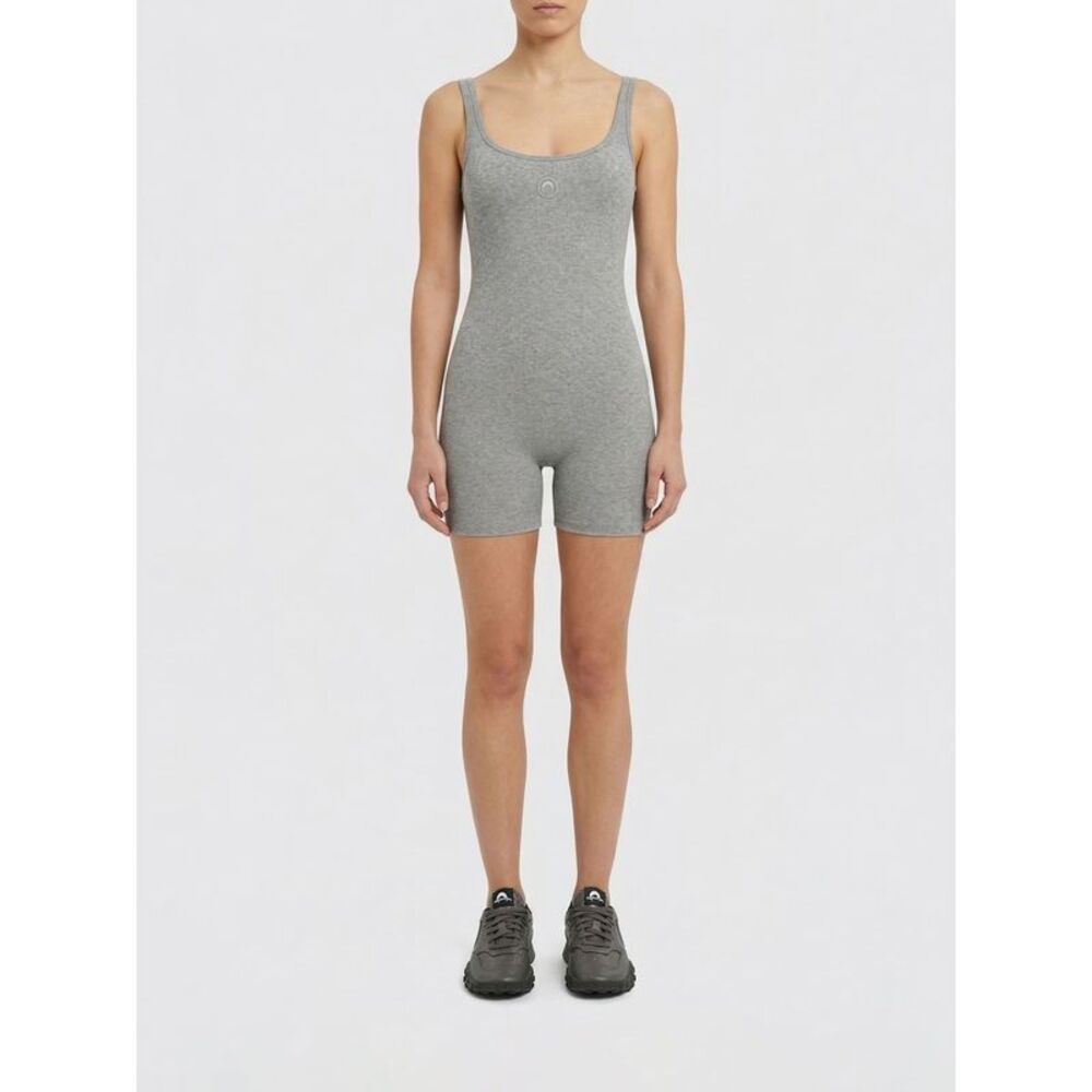 Marine Serre Women Stretch Cotton Blend Jumpsuit Marine Serre